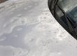 Paintless dent repair to fix hail damage on a vehicle in Northern Colorado