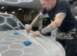 Vehicle receiving paint protection film installation at KCL Creations in Loveland, Colorado